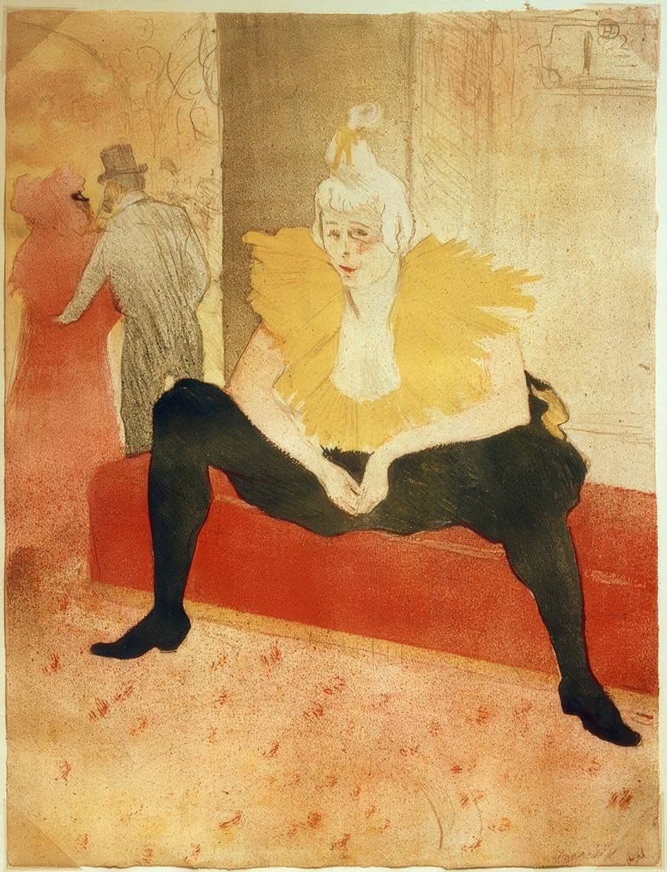 La Clownesse, assise alkotó: Henri de Toulouse Lautrec