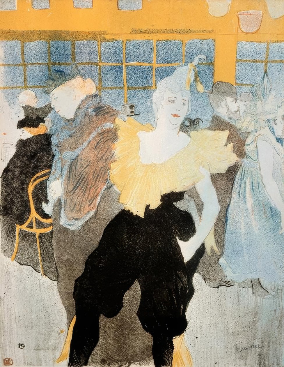 A bohócnő a Moulin Rouge-ban alkotó: Henri de Toulouse Lautrec