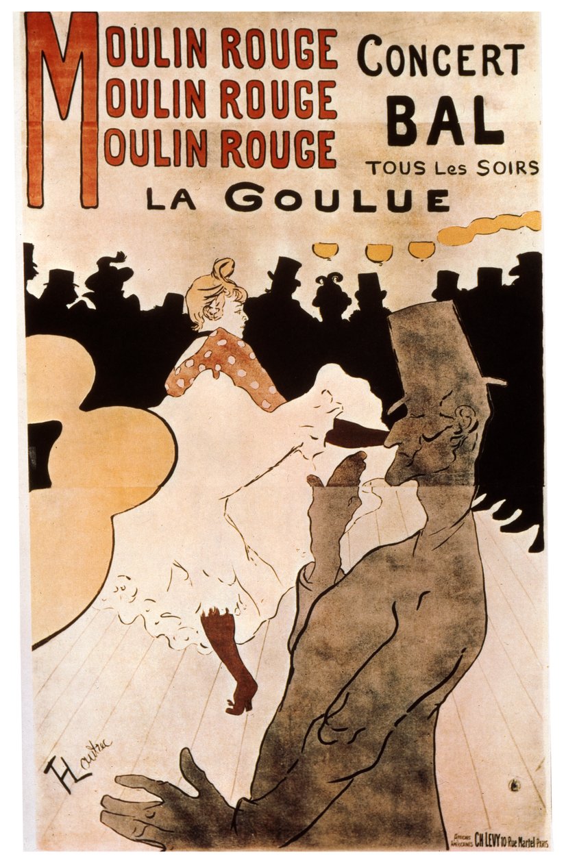 La Goulue a Moulin Rouge-ban, 1892. alkotó: Henri de Toulouse-Lautrec