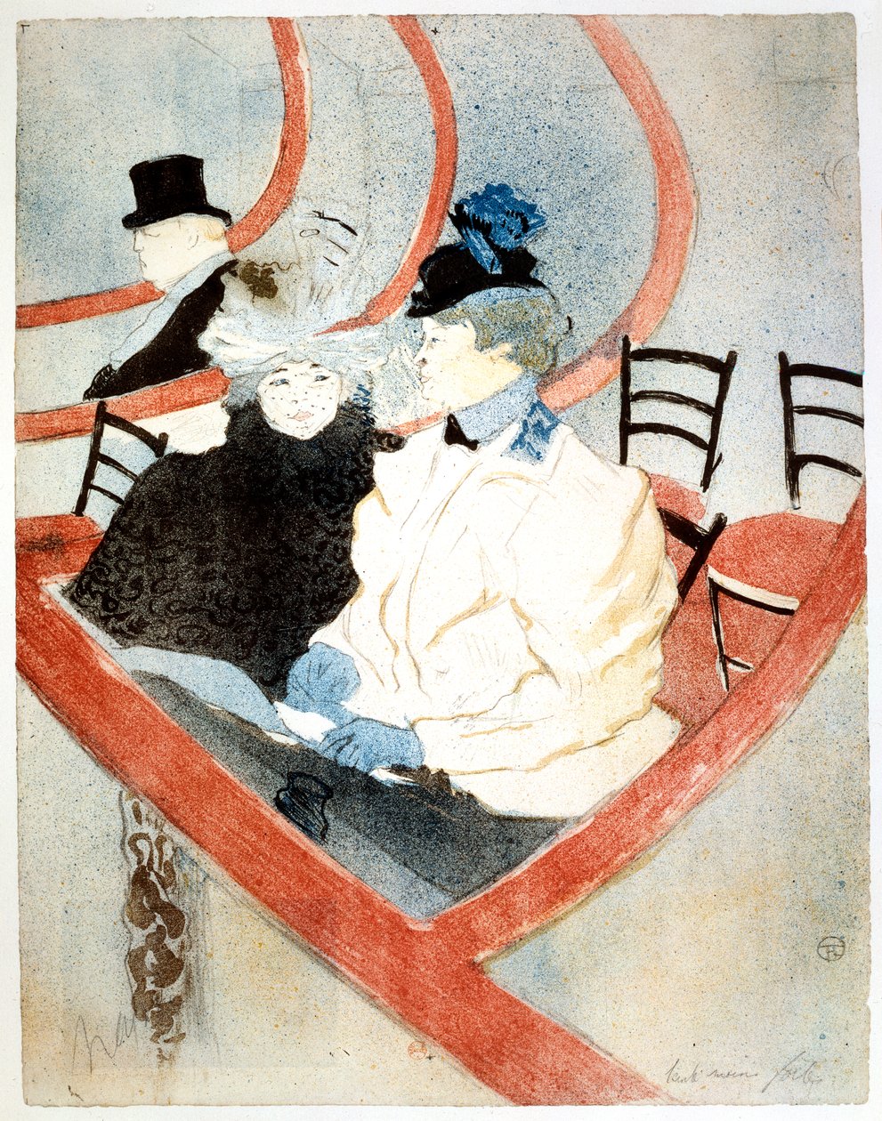 La Grande Loge A királyi doboz, 1896-1897 alkotó: Henri de Toulouse Lautrec