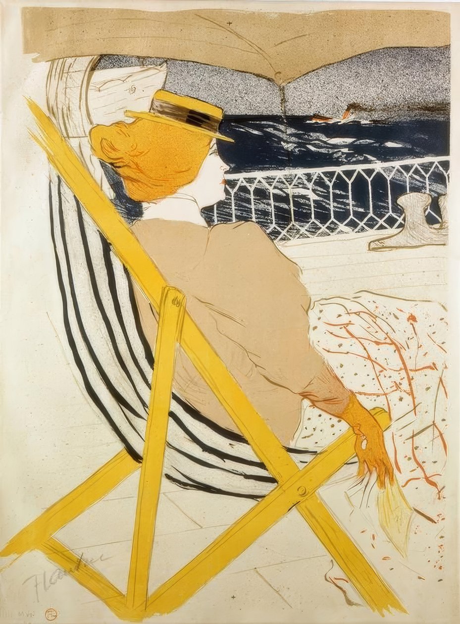 La Passagere du 54 ou Promenade en Yacht alkotó: Henri de Toulouse Lautrec
