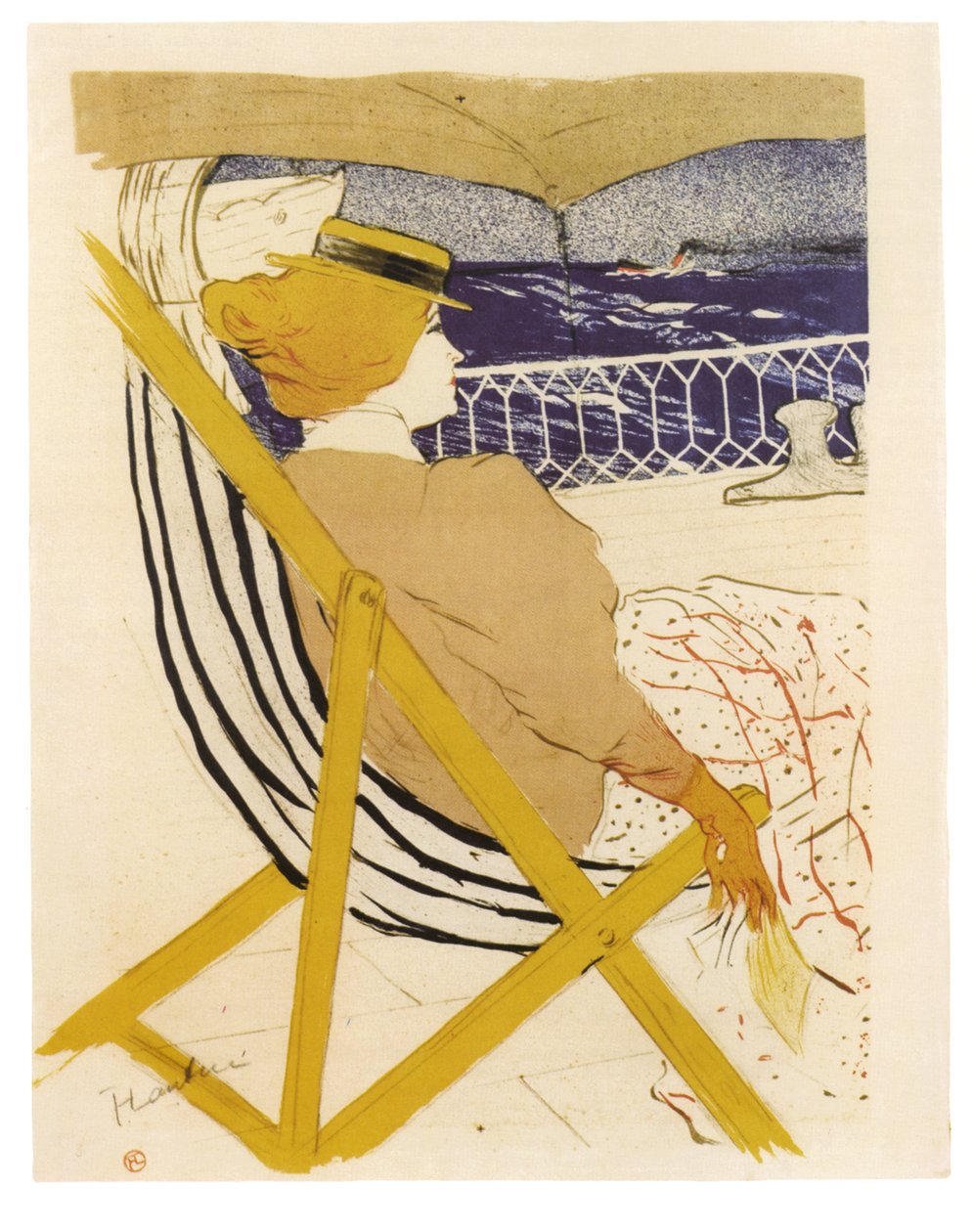 La Passagere du 54 ou Promenade en Yacht, 1895 alkotó: Henri de Toulouse Lautrec