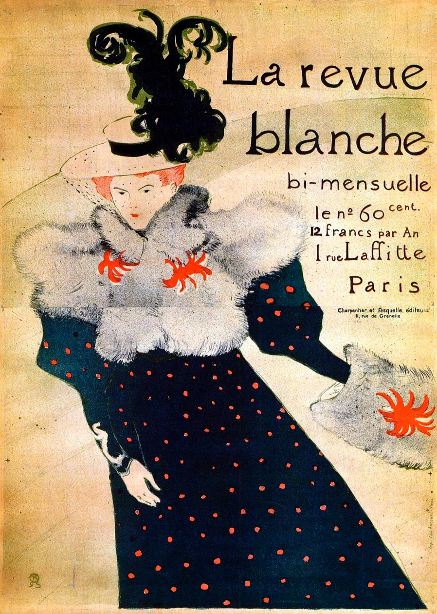 La Revue Blanche, 19. század. alkotó: Henri de Toulouse Lautrec