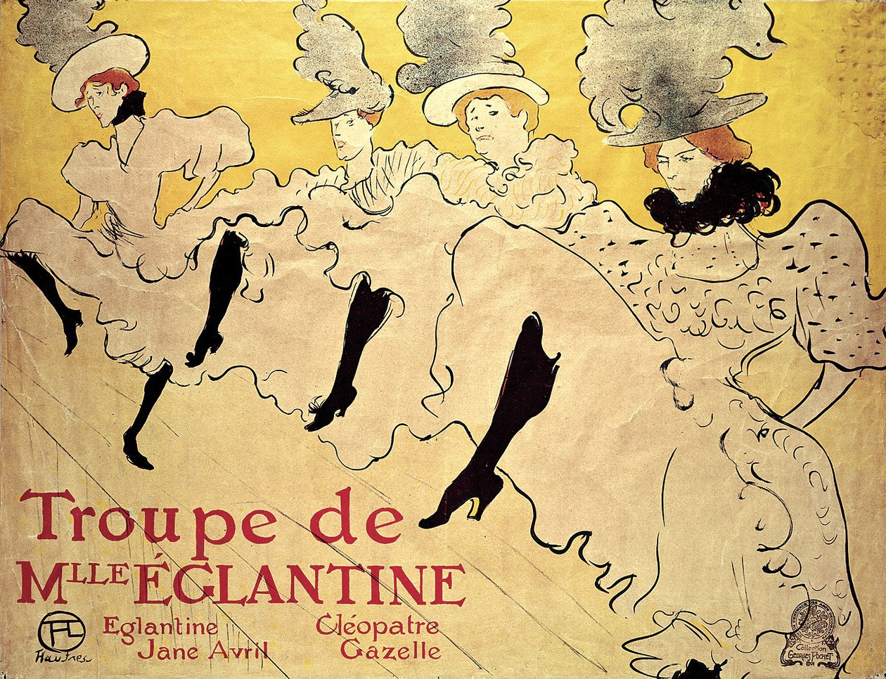 Mademoiselle Eglantine társulata, 1895., 1895. alkotó: Henri de Toulouse Lautrec