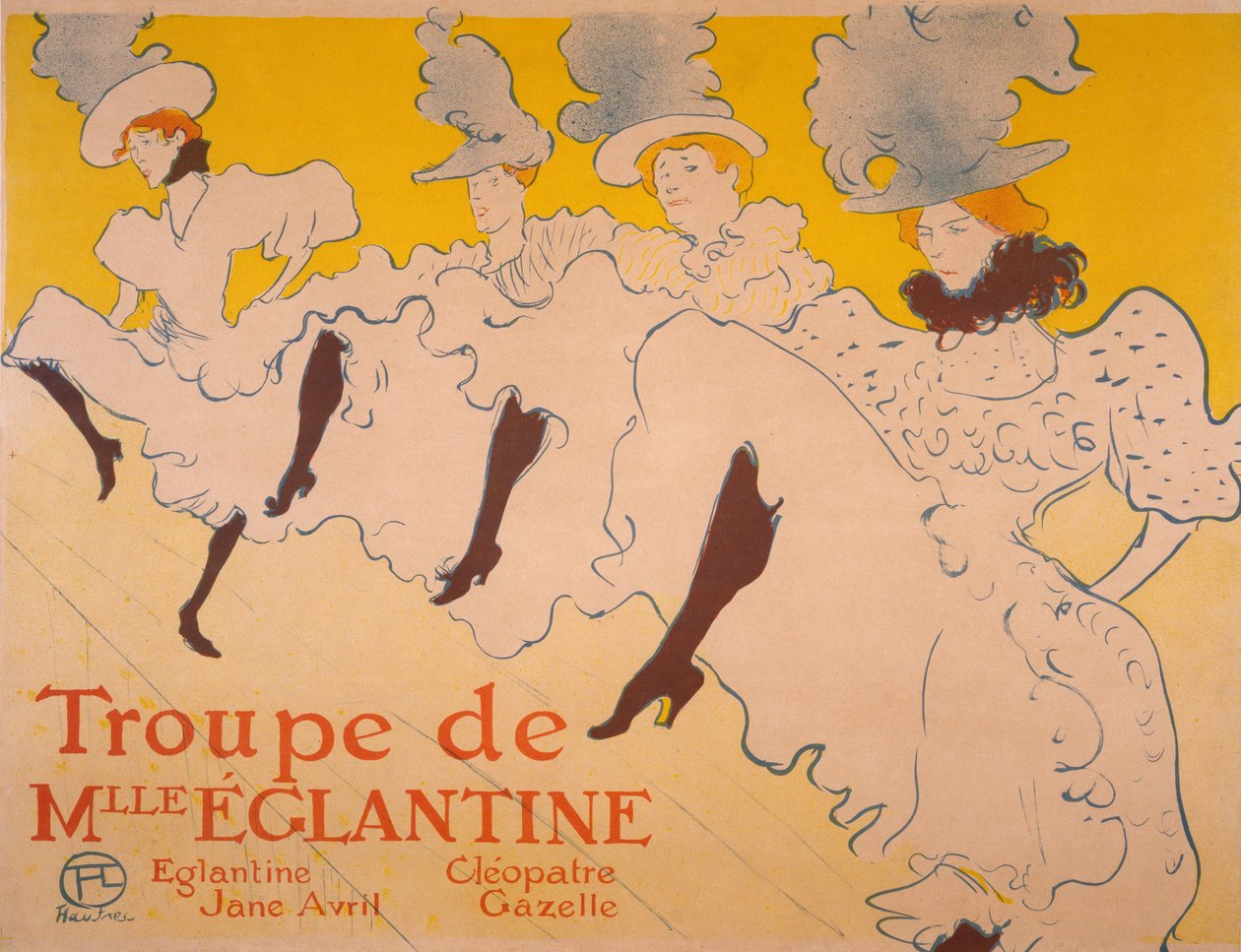 A Mlle. Églantine társulata, 1895-1896 alkotó: Henri de Toulouse Lautrec