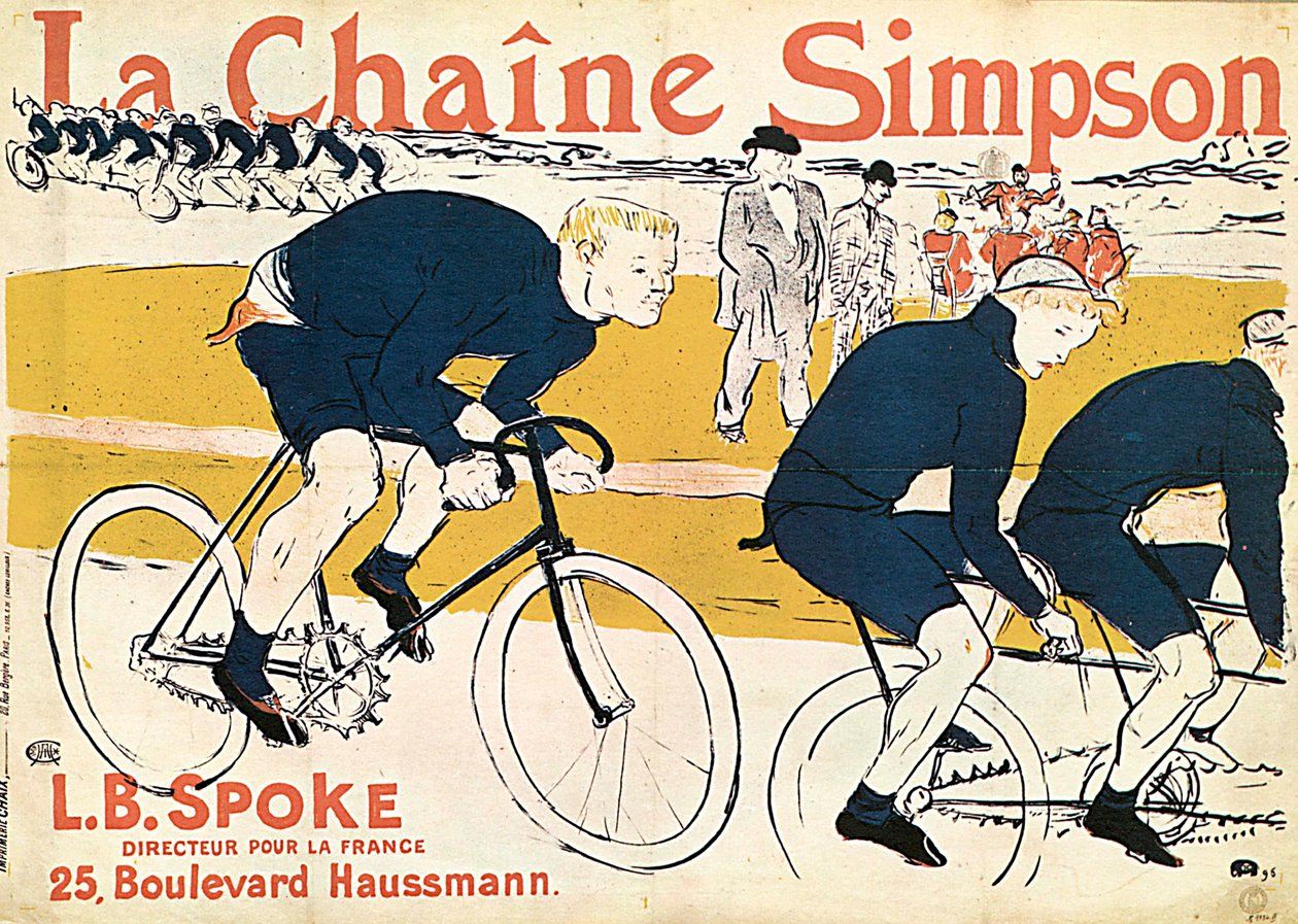 A Simson-lánc, reklámplakát, 1896. alkotó: Henri de Toulouse Lautrec