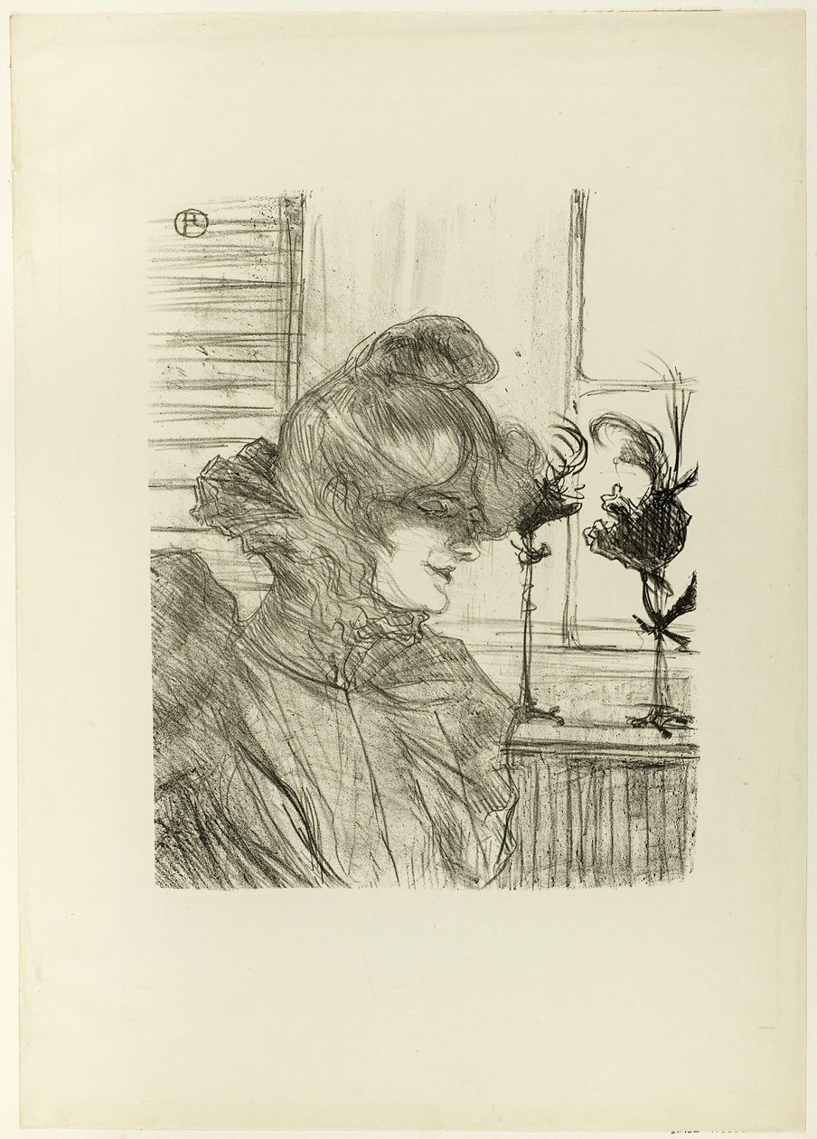 Le Margoin (Mademoiselle Louise Blouet) alkotó: Henri de Toulouse Lautrec