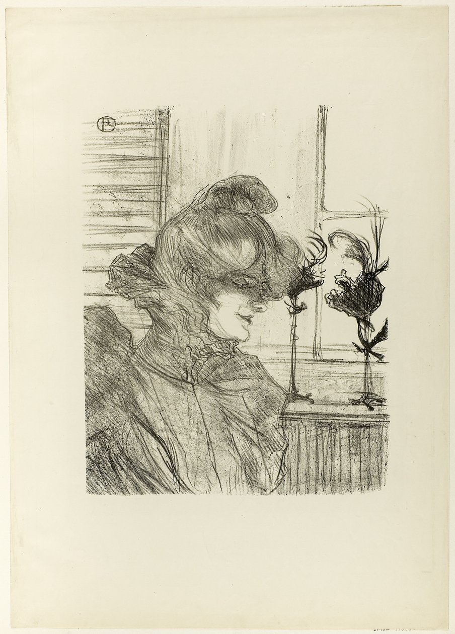 Le Margoin (Mademoiselle Louise Blouet) alkotó: Henri de Toulouse Lautrec