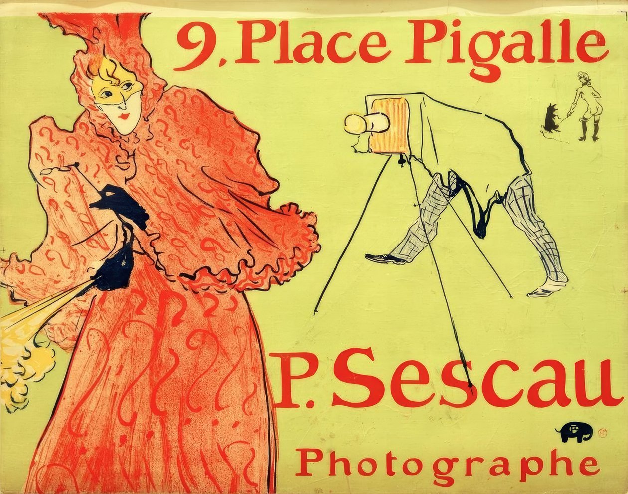 Sescau fényképész alkotó: Henri de Toulouse Lautrec