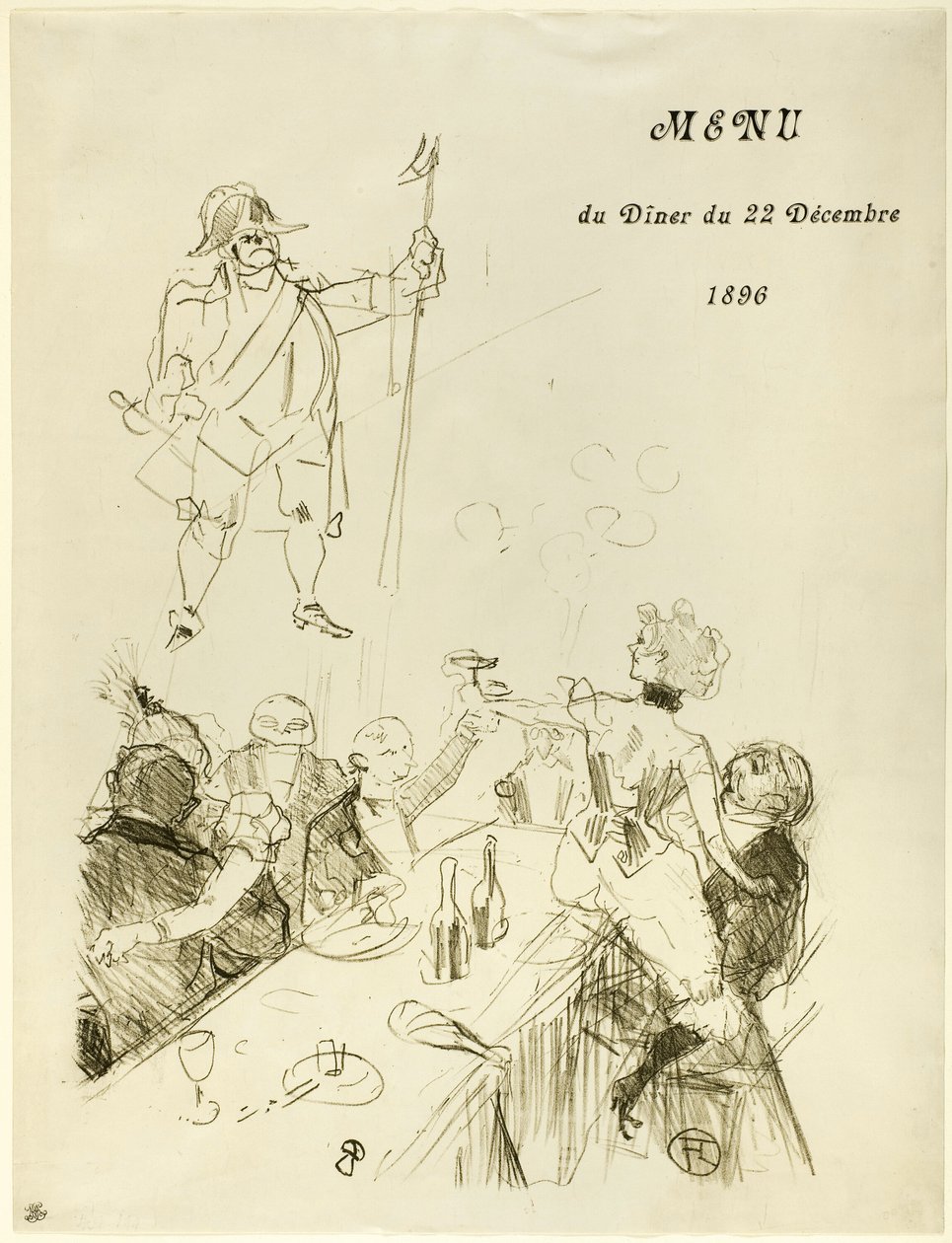 Le Suisse, Menü alkotó: Henri de Toulouse Lautrec