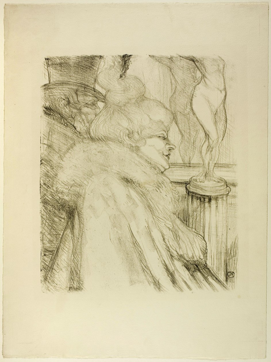A színház elhagyása alkotó: Henri de Toulouse Lautrec