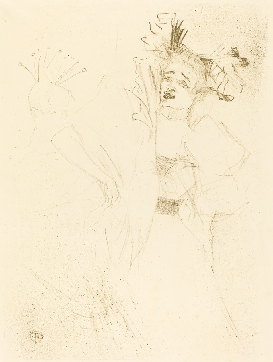 Lender Full Face in Chilperic Lender de face dans Chilpéric, 1895. alkotó: Henri de Toulouse Lautrec
