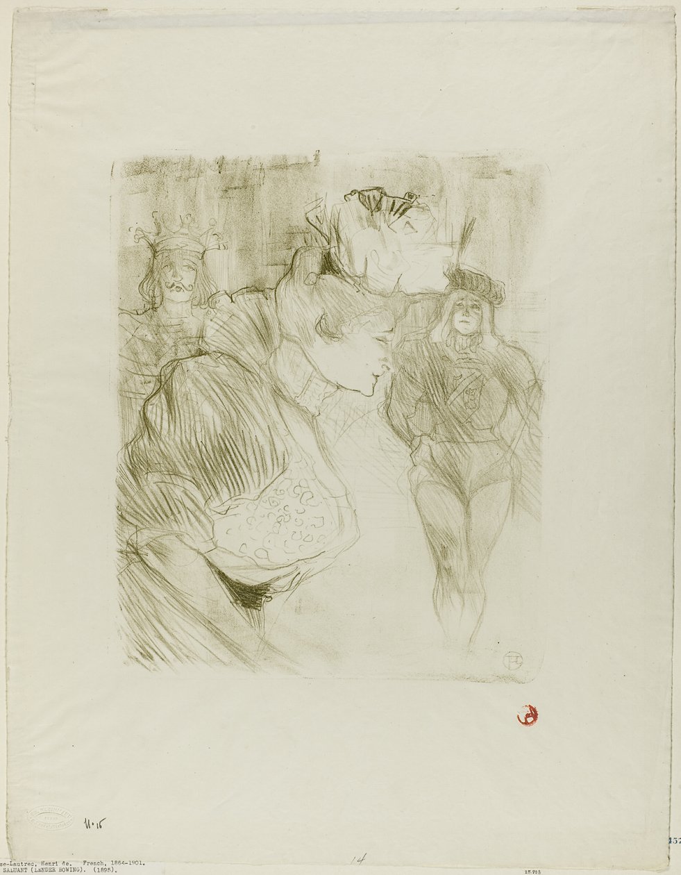 A hitelező íjat vesz alkotó: Henri de Toulouse Lautrec