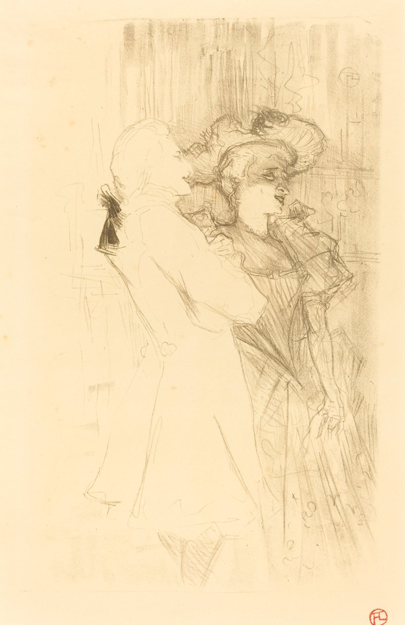 Lender és Auguez a "La chanson de fortunio"-ban (Lender és Auguez a "La chanson de fortunio"-ban) alkotó: Henri de Toulouse Lautrec