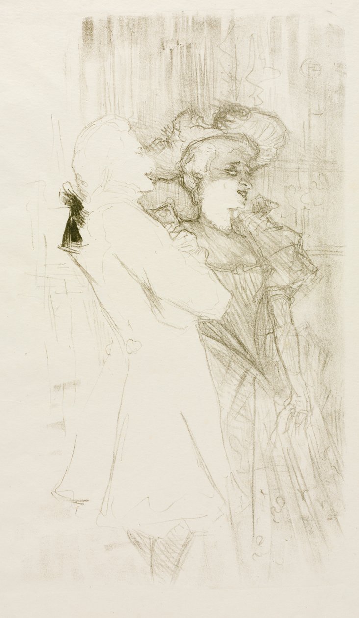 Lender és Auguez a "Song of Fortune" című filmben alkotó: Henri de Toulouse Lautrec