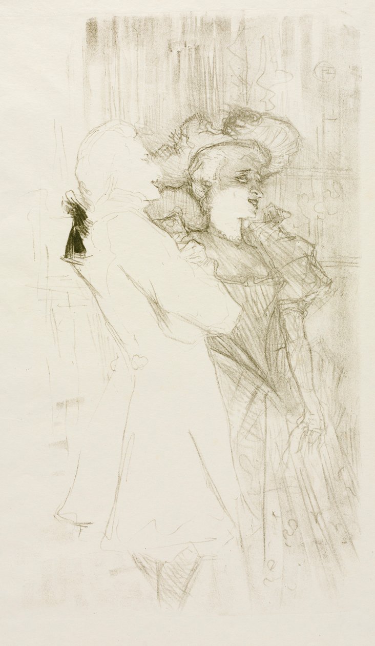 Lender és Auguez a Szerencsedalban, 1895. alkotó: Henri de Toulouse Lautrec