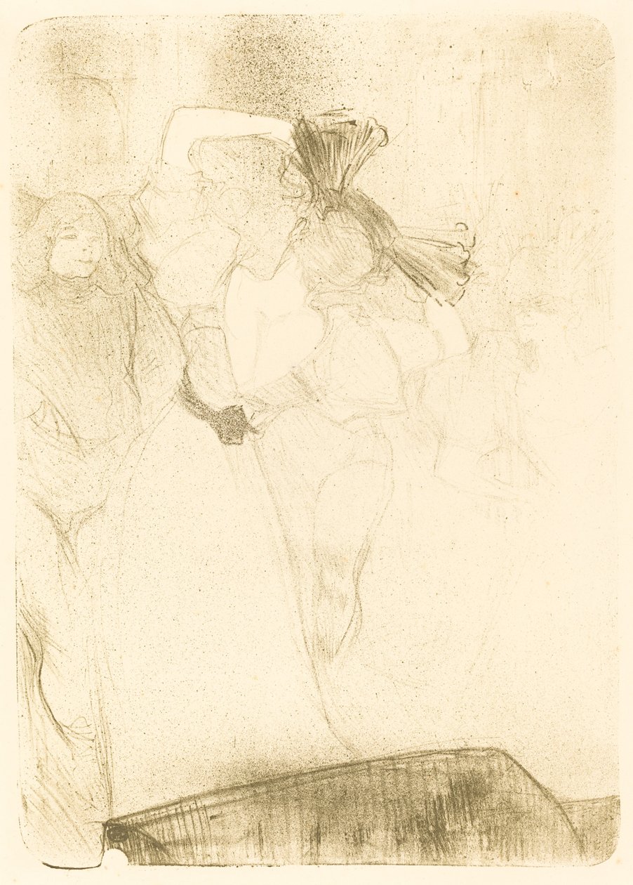 Lender a hátról Dancing the Bolero a Chilpericben alkotó: Henri de Toulouse Lautrec