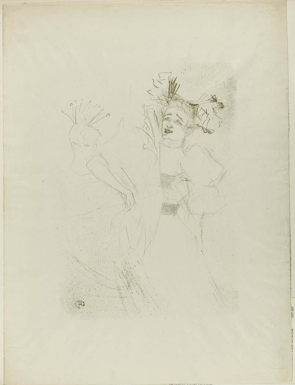 Hitelező Chilpéricben, teljes arccal alkotó: Henri de Toulouse Lautrec