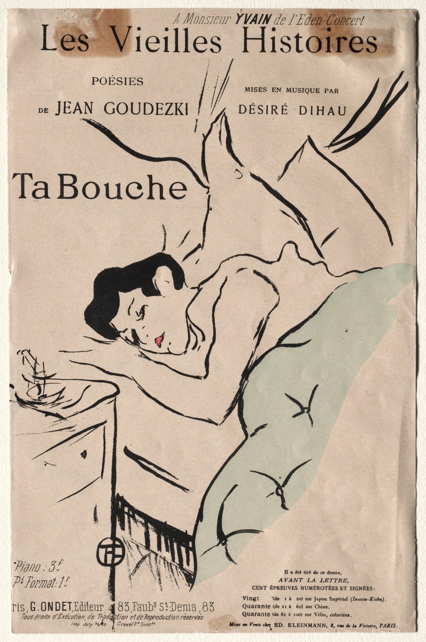 Régi történetek: Szád, 1893. alkotó: Henri de Toulouse Lautrec