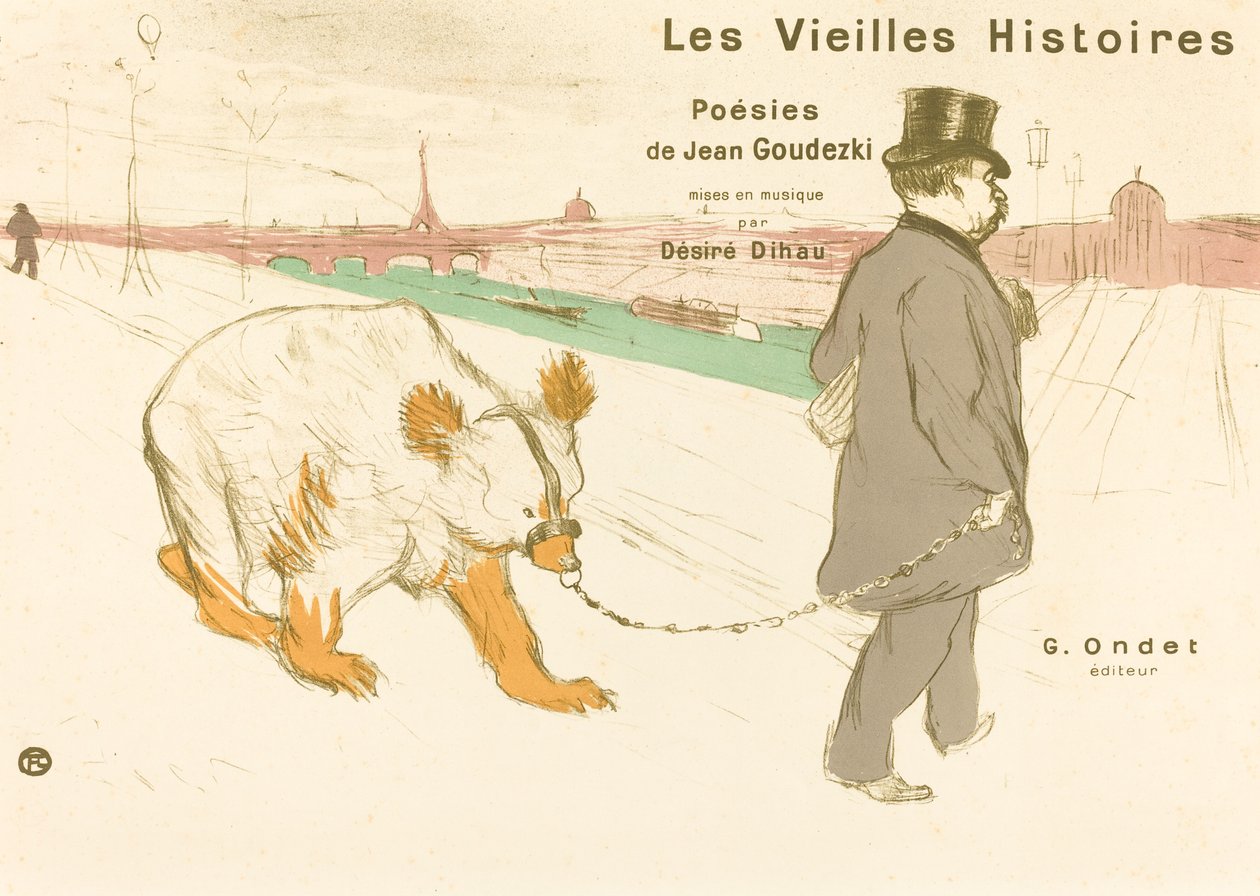 A Régi történetek borítójának előlapja, 1893. alkotó: Henri de Toulouse Lautrec