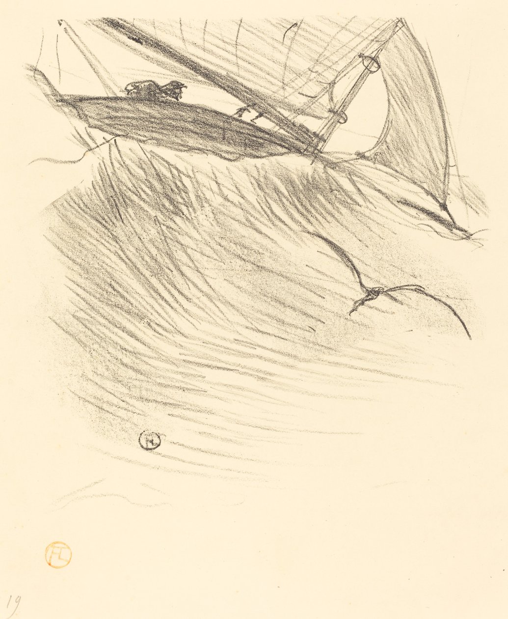 A tengeri fecskék, 1895. alkotó: Henri de Toulouse Lautrec