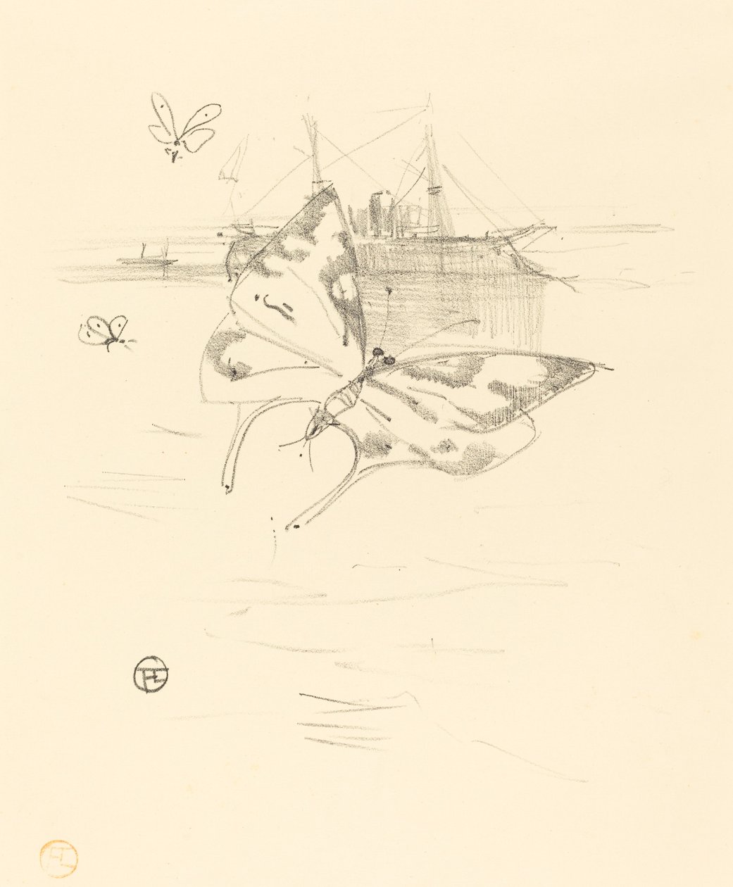 Pillangók, 1895. alkotó: Henri de Toulouse Lautrec