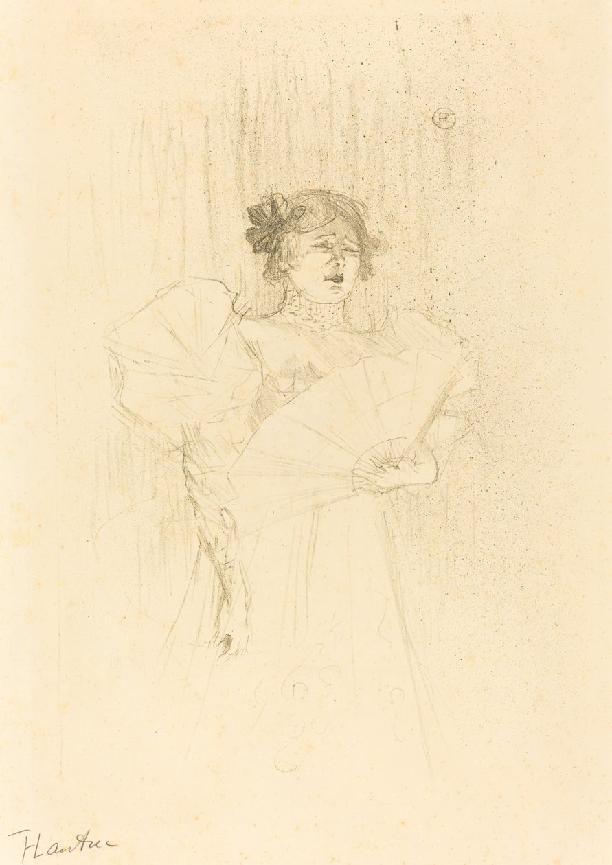 Luce Myres teljes arc Luce Myrès, elöl, 1895. alkotó: Henri de Toulouse Lautrec