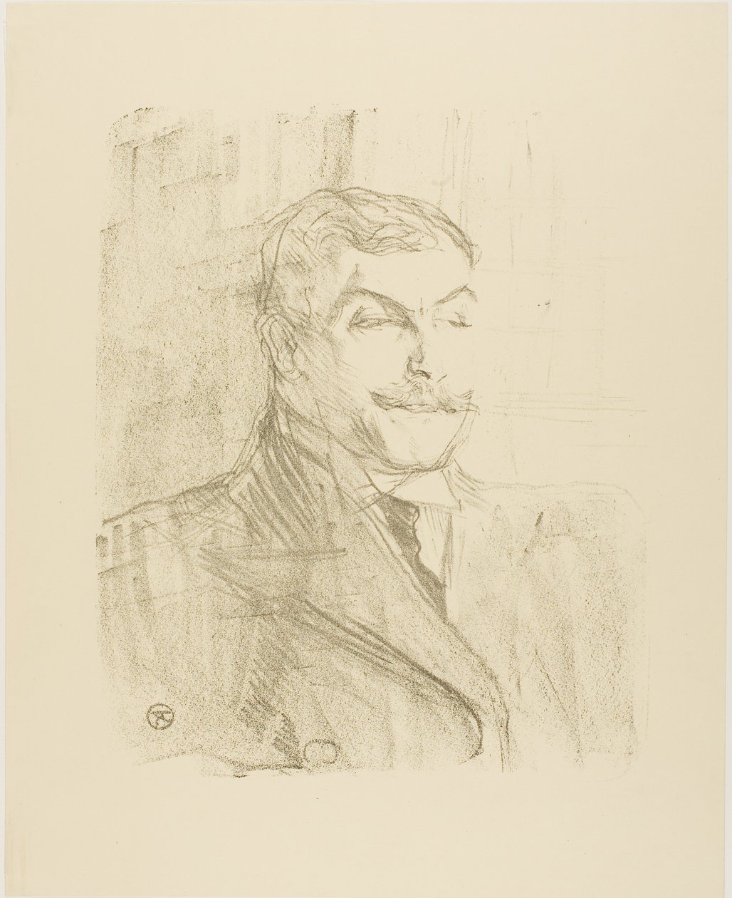 Lucien Guitry, a Treize Lithographiestól alkotó: Henri de Toulouse Lautrec