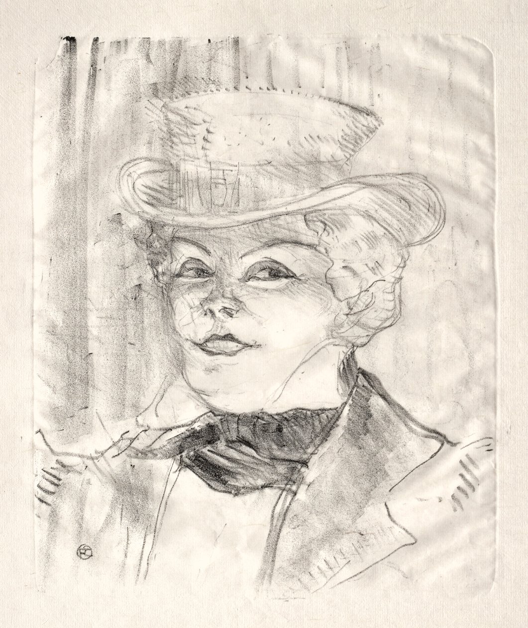 Madame Réjane, 1899. alkotó: Henri de Toulouse Lautrec