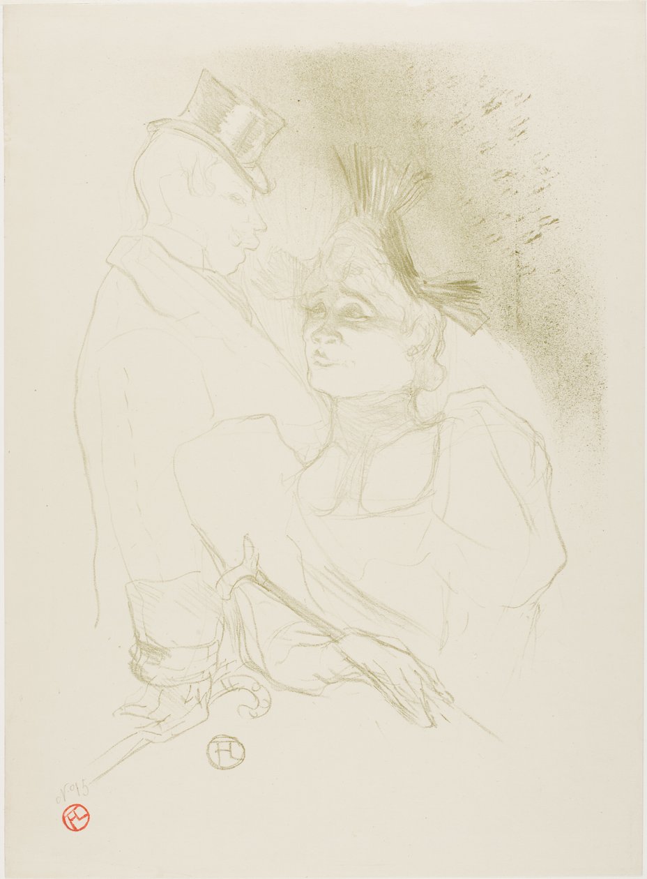 Mademoiselle Lender és Baron alkotó: Henri de Toulouse Lautrec