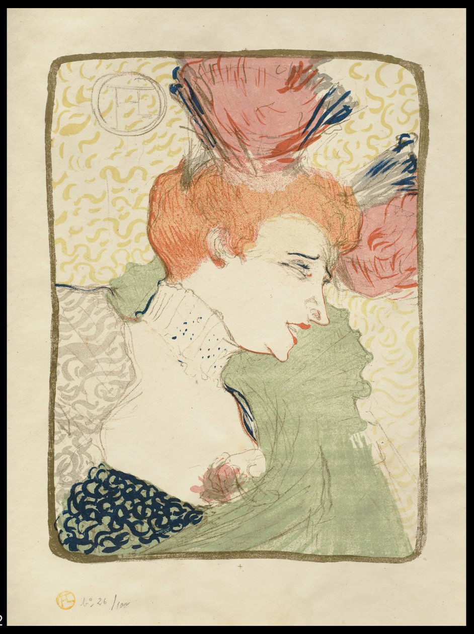 Mademoiselle Marcelle Lender, Bust-Length, 1895 alkotó: Henri de Toulouse Lautrec