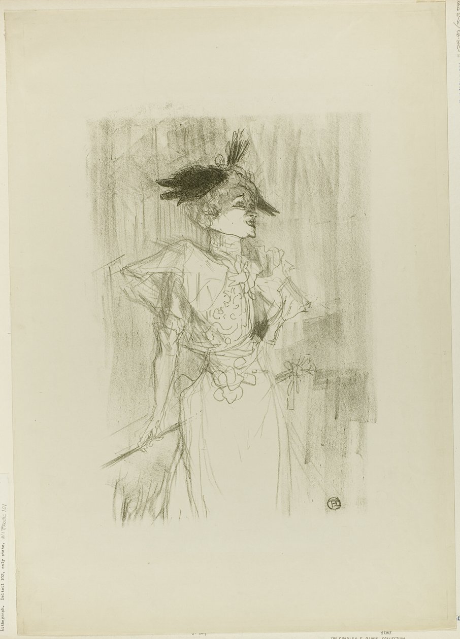 Mademoiselle Marcelle Lender, Állva alkotó: Henri de Toulouse Lautrec