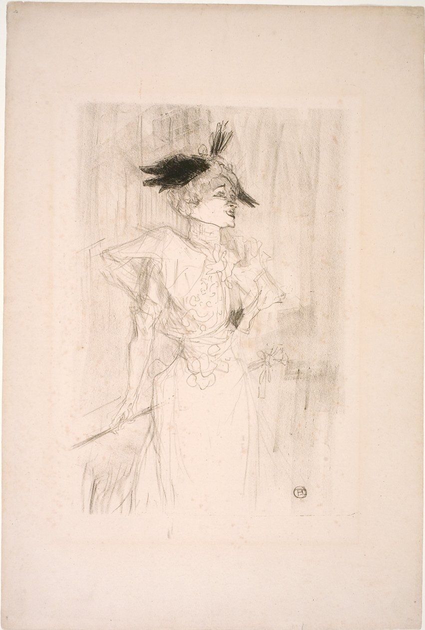 Marcelle Lender kisasszony, áll alkotó: Henri de Toulouse Lautrec