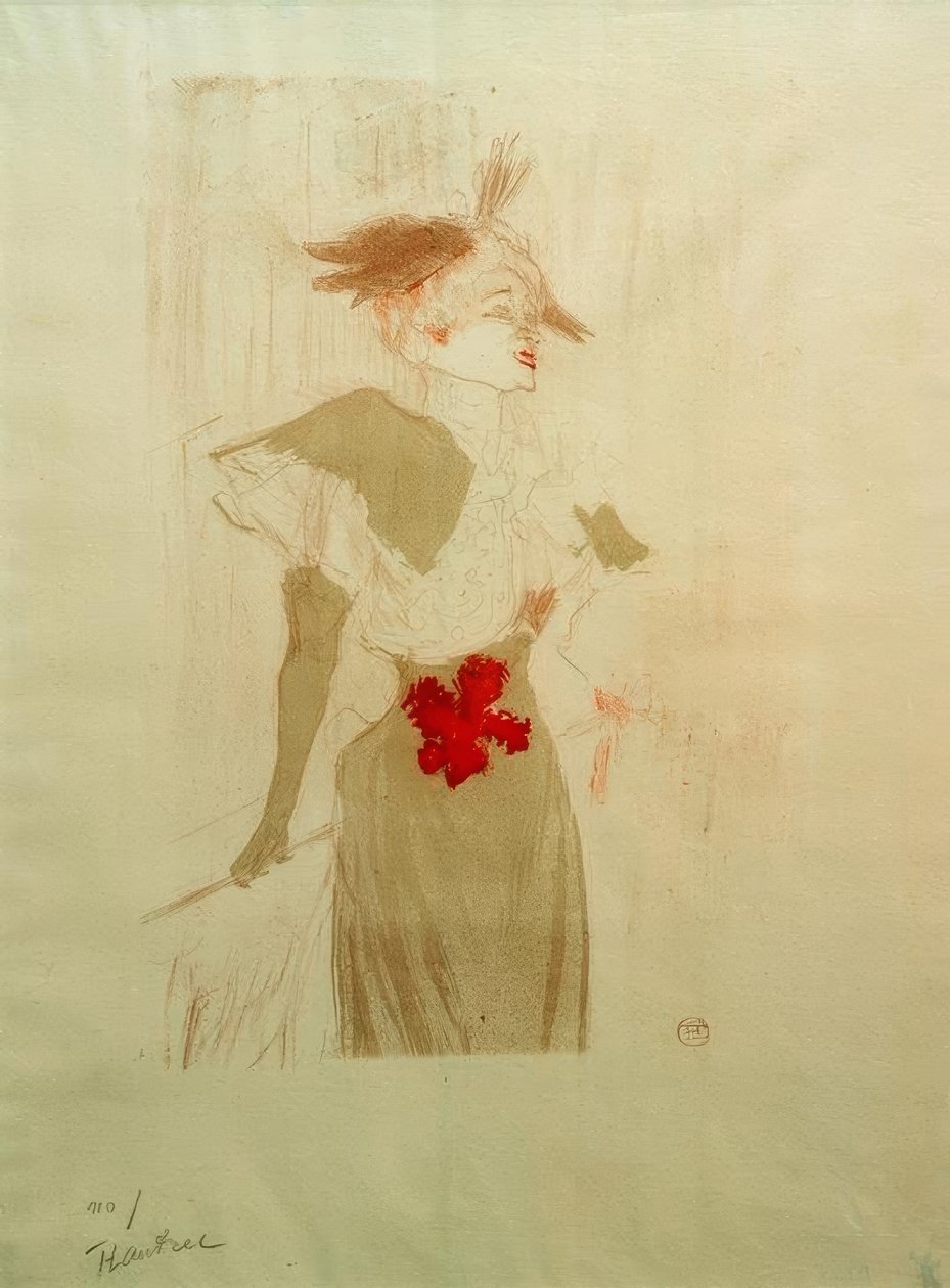Marcelle Lender kisasszony, áll alkotó: Henri de Toulouse Lautrec