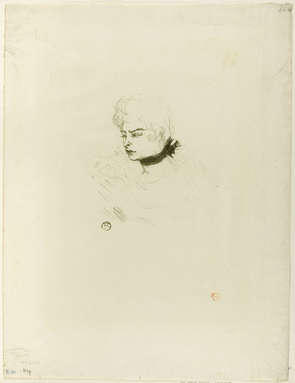Mademoiselle Pois Vert alkotó: Henri de Toulouse Lautrec