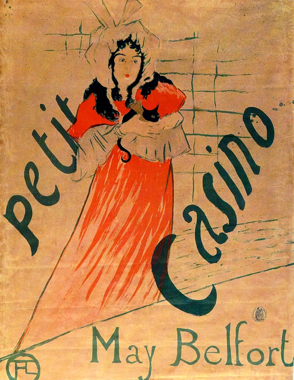 May Belfort, Petit Casino, 1895. alkotó: Henri de Toulouse Lautrec