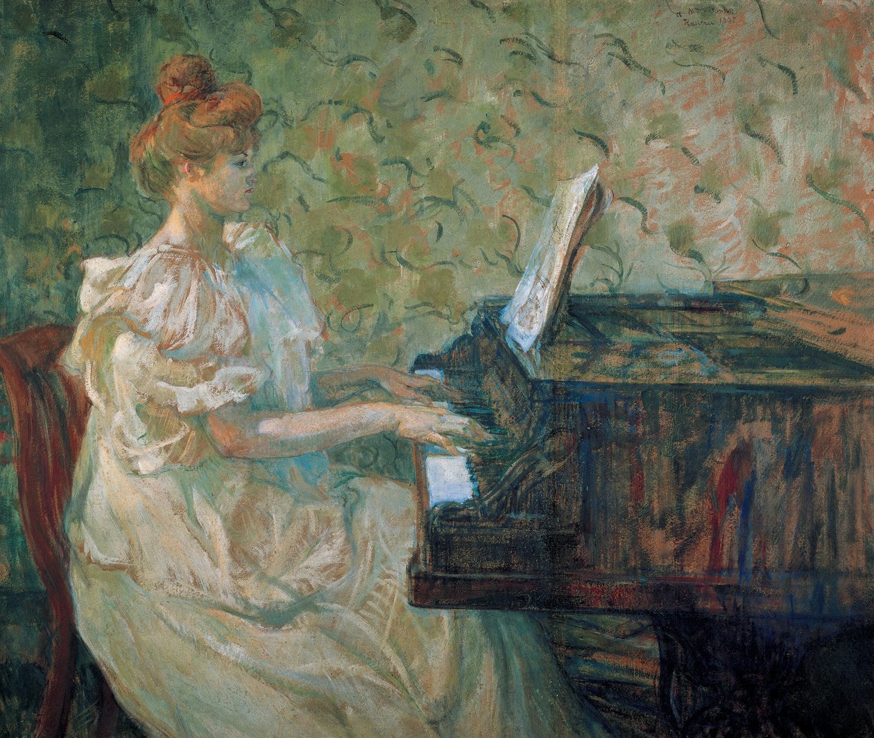 Misia au piano (Misia Sert alkotó: Henri de Toulouse Lautrec