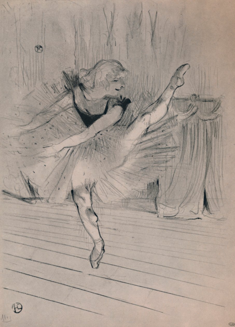 Miss Ida Heath, angol táncos, 1894 körül, 1946. alkotó: Henri de Toulouse Lautrec