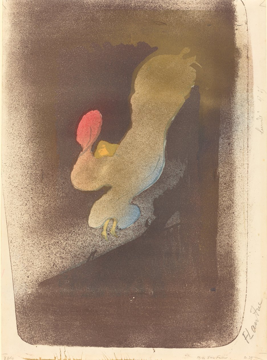 Miss Loïe Fuller, 1893. alkotó: Henri de Toulouse Lautrec