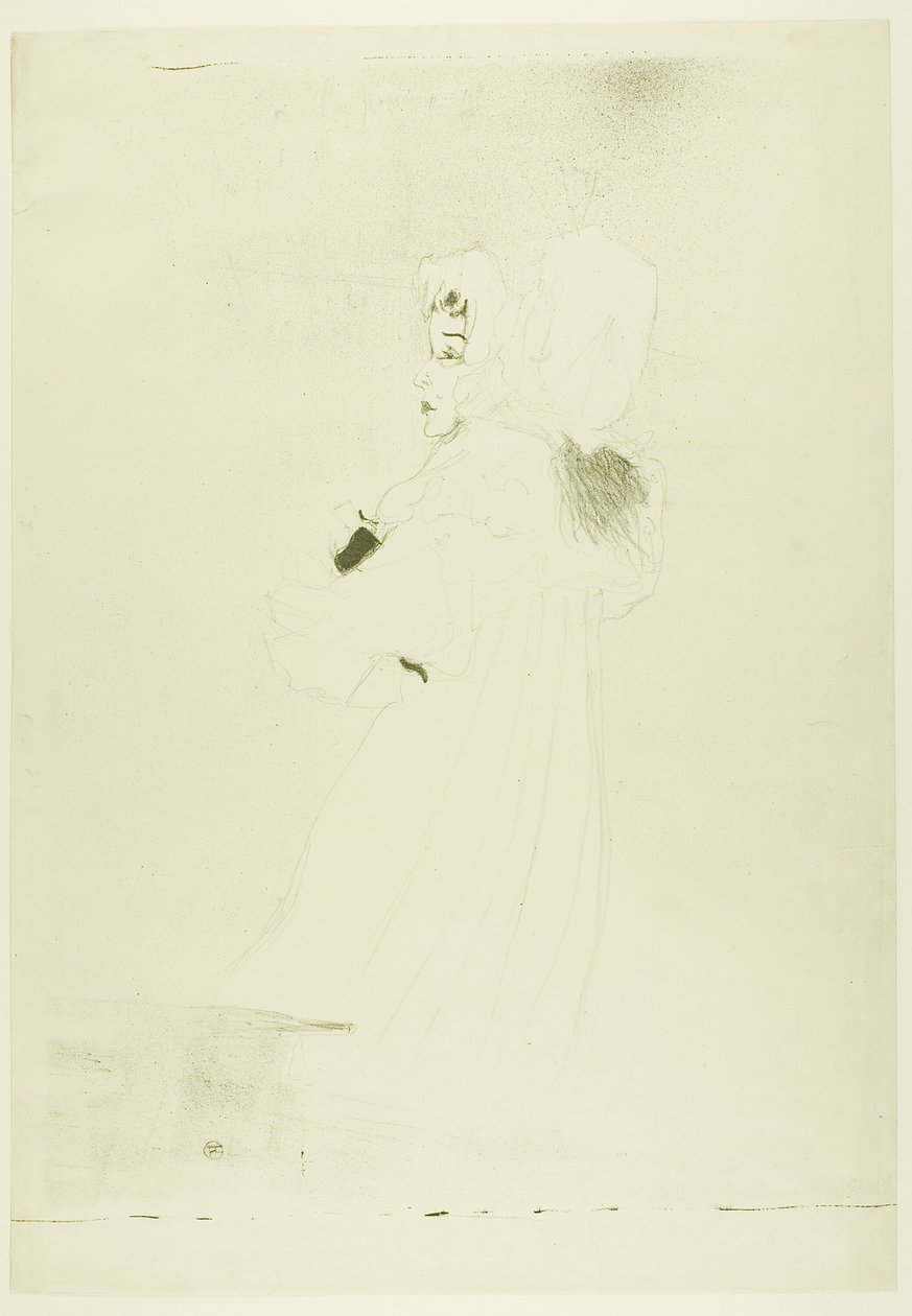 Miss May Belfort (nagy tányér) alkotó: Henri de Toulouse Lautrec