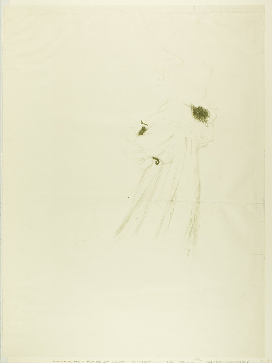 Miss May Belfort (nagy tányér) alkotó: Henri de Toulouse Lautrec