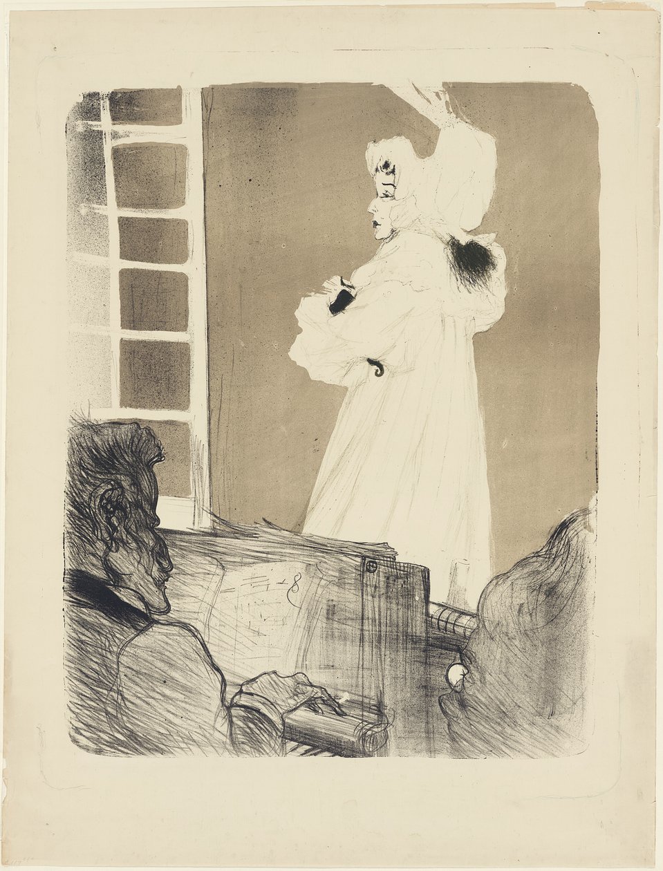Miss May Belfort (nagy tányér) alkotó: Henri de Toulouse Lautrec