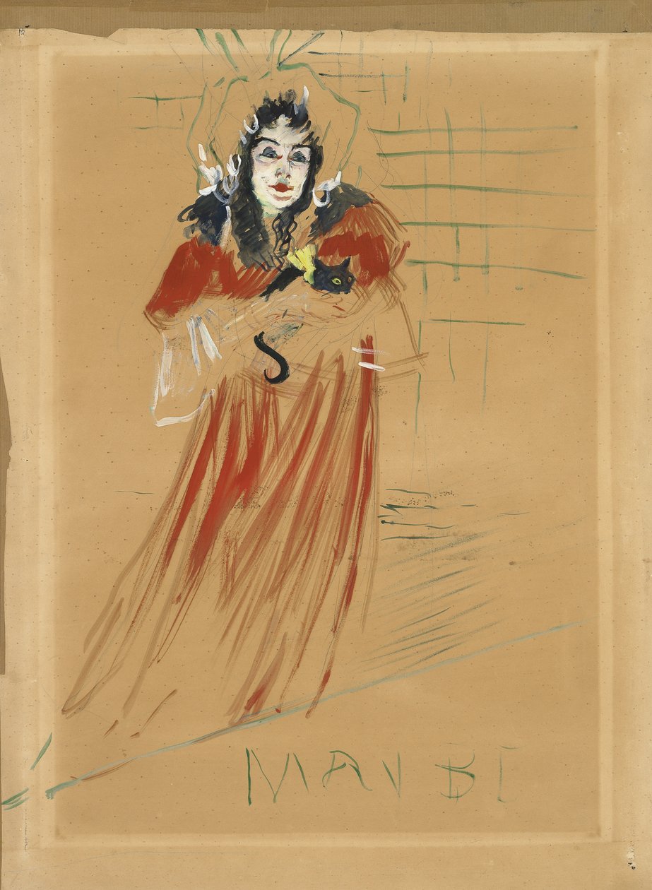 Miss May Belfort, 1895 alkotó: Henri de Toulouse Lautrec