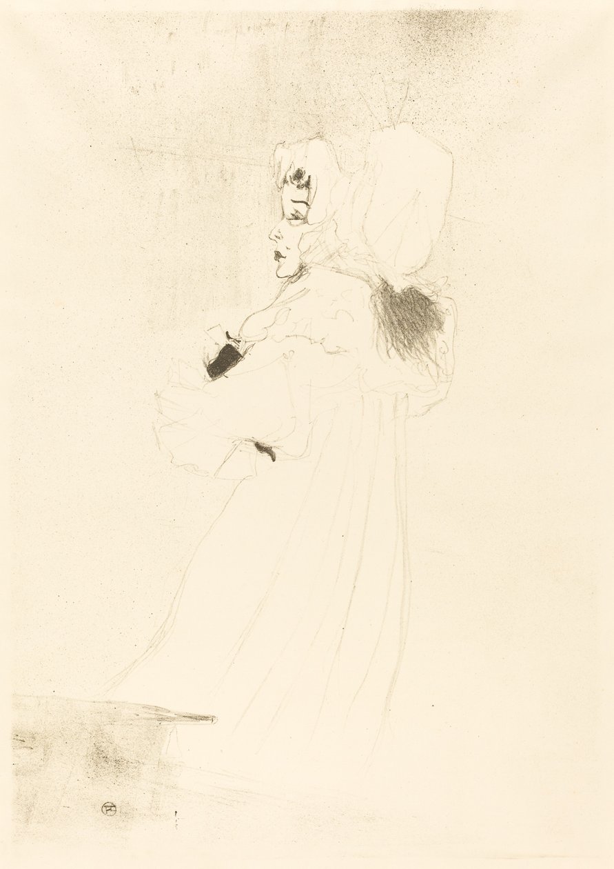 Miss May Belfort, nagy tányér (Miss May Belfort, grande planche) alkotó: Henri de Toulouse Lautrec