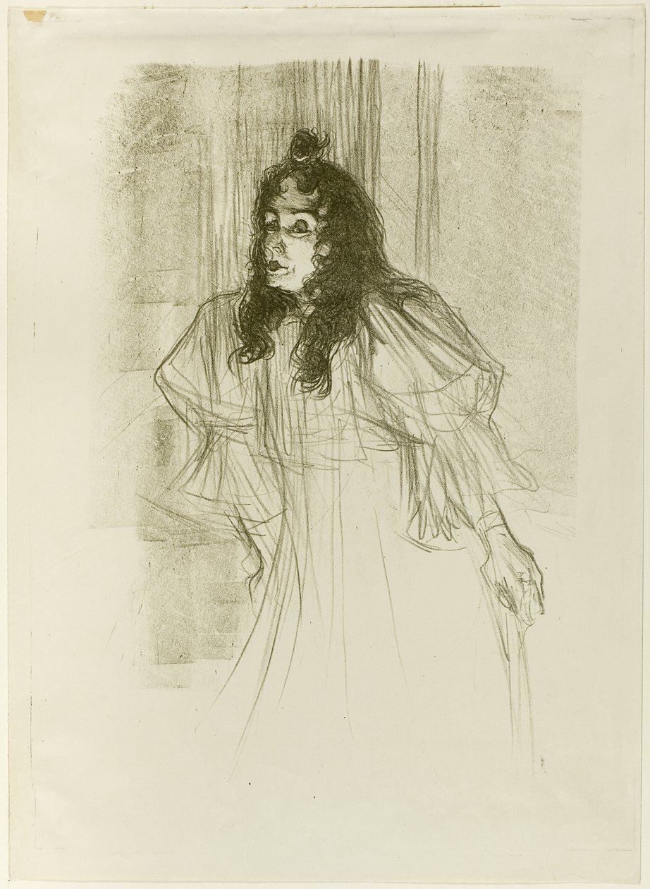 Miss May Belfort hosszú hajjal alkotó: Henri de Toulouse Lautrec