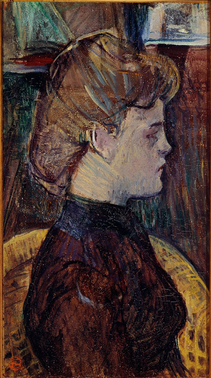 Modell a műhelyben: Helene Vary. Henri de Toulouse-Lautrec festménye (Toulouse Lautrec alkotó: Henri de Toulouse Lautrec