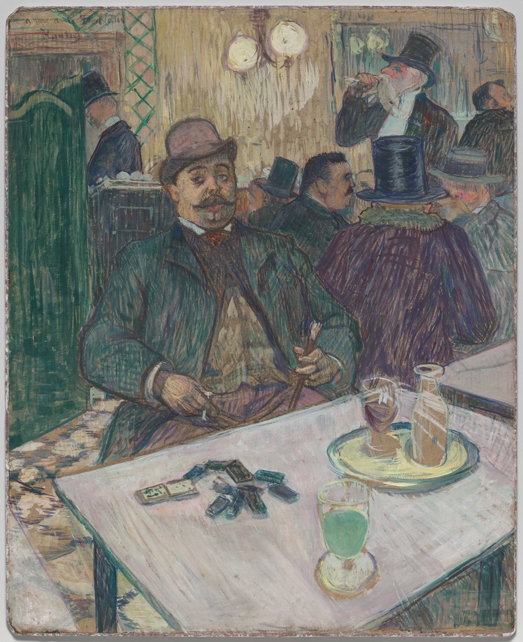 Monsieur Boileau a kávézóban alkotó: Henri de Toulouse Lautrec