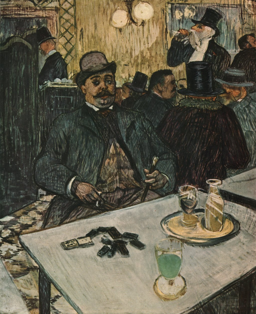 "Monsieur Boileau a kávézóban", 1893, 1952. alkotó: Henri de Toulouse Lautrec