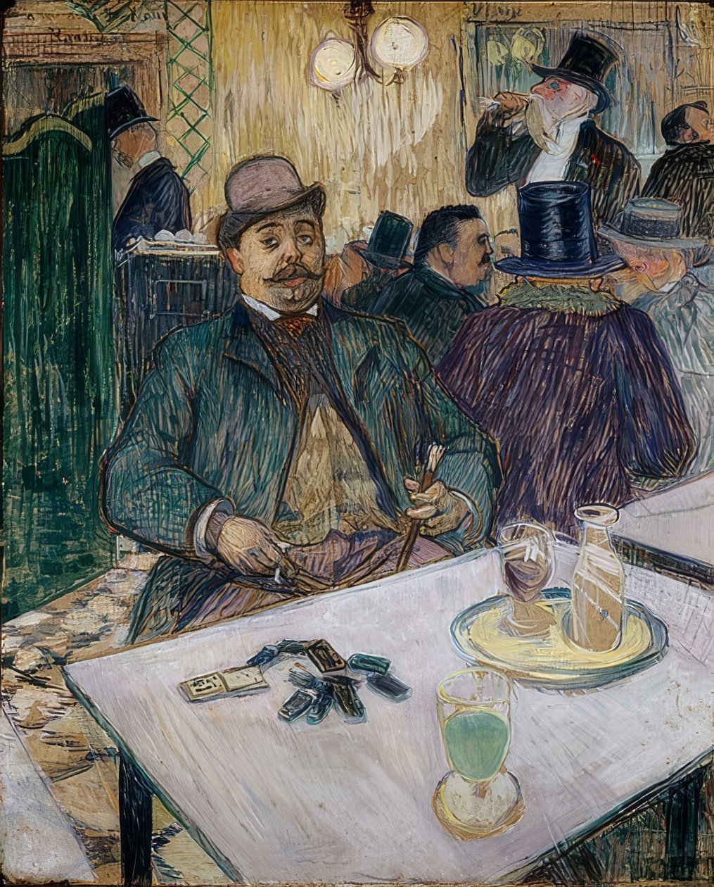 Monsieur Boileau az einem kávézóban. 1893 alkotó: Henri de Toulouse Lautrec