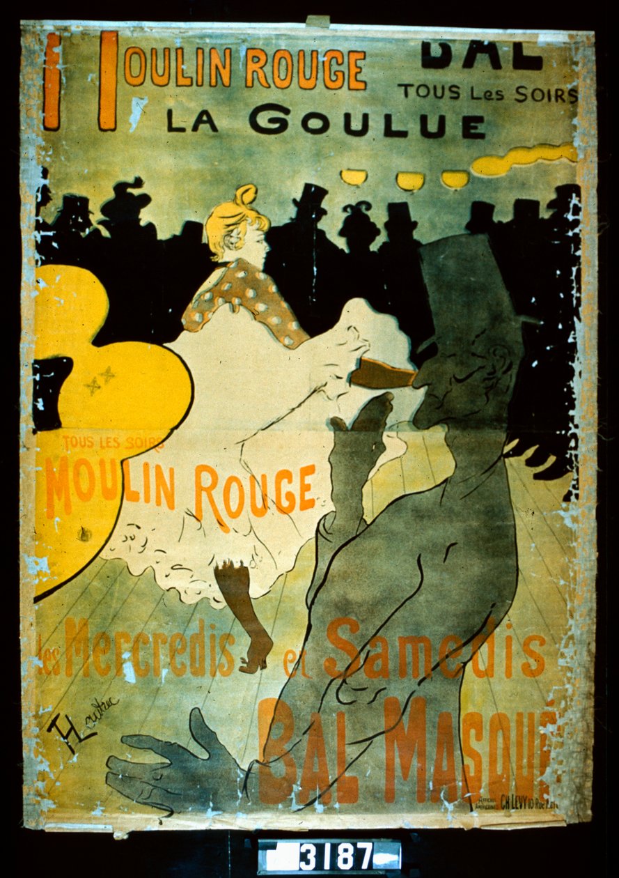 Moulin Rouge, La Goulue alkotó: Henri de Toulouse Lautrec